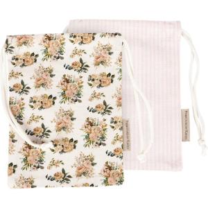 image:imagePrimitives by Kathy Cabbage Rose Drawstring Pouch Set of 2