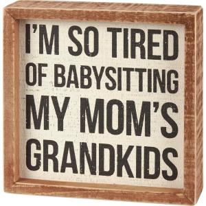 image:imagePrimitives by Kathy Home Dcor Inset Box Sign  Grandkids