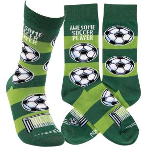 image:imagePrimitives by Kathy Novelty Socks  Awesome Soccer Player One Size Unisex LOL Collection