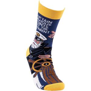 image:imagePrimitives by Kathy Novelty Socks  Captain Obvious One Size Unisex LOL Collection