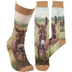 image:imagePrimitives by Kathy Novelty Socks  Donkey One Size Unisex LOL Collection