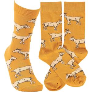 image:imagePrimitives by Kathy Novelty Socks  Goat Milk Goats One Size Unisex LOL Collection