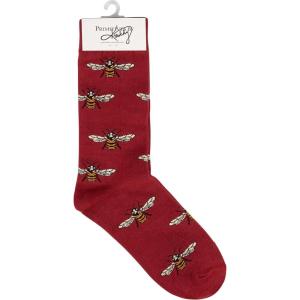 image:imagePrimitives by Kathy Novelty Socks  Honey Farm Bees One Size Unisex LOL Collection