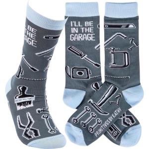 image:imagePrimitives by Kathy Novelty Socks  Ill Be In The Garage One Size Unisex LOL Collection