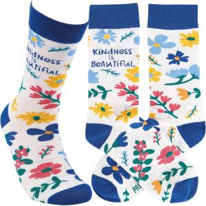 image:imagePrimitives by Kathy Novelty Socks  Kindness Is Beautiful One Size Unisex LOL Collection