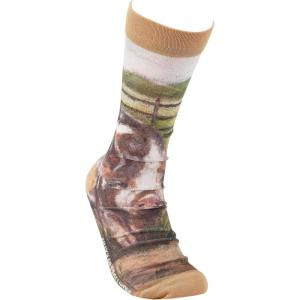 image:imagePrimitives by Kathy Novelty Socks  Kune Kune Pig One Size Unisex LOL Collection