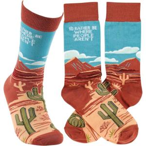 image:imagePrimitives by Kathy Novelty Socks  Rather Be Where People Arent One Size Unisex LOL Collection