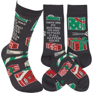 image:imagePrimitives by Kathy Novelty Socks colorful socks feature woven designscoordinating These Are My Busting My Ass To Make It All Happen Socks Cotton nylon spandex One size fits most LOL Collection