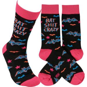image:imagePrimitives by Kathy Socks  Bat Crazy Unisex One Size LOL Collection