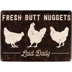 image:imagePrimitives by Kathy Wall Decor  Fresh Butt Nuggets Laid Daily fun farm inspired wall decor