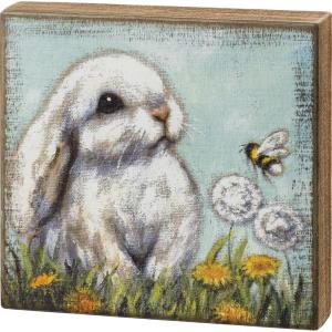image:imagePrimitives by Kathy White Bunny Home Dcor Sign10 x 950 x 175