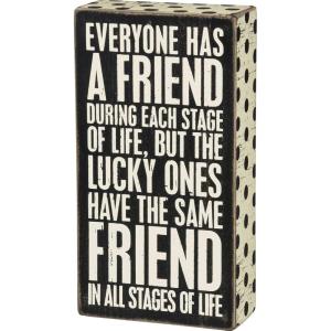 image:imagePrimitives by Kathy 28579 Polka Dot Trimmed Box Sign 4 x 75Inches All Stages