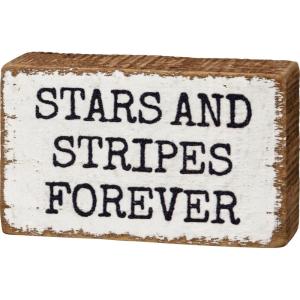 image:imagePrimitives by Kathy Block SignStars and Stripes Blue White