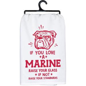 image:imagePrimitives by Kathy Decorative Kitchen Towel  Love a Marine 28 x 28