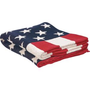 image:imagePrimitives by Kathy Throw Blanket  American Flag from Our Patriotic Collection