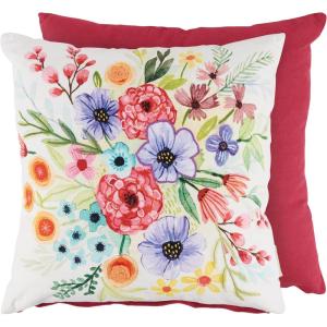 image:imagePrimitives by Kathy Floral Bouquet Pillow with Decorative Cover 18 x 18