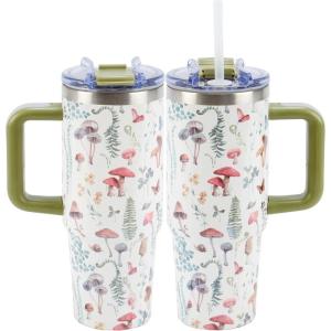 image:imagePrimitives by Kathy Travel Mug Med  Cottage GardenMushroom Study