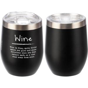 image:imagePrimitives by Kathy Wine Tumbler  Happy Flowers bright florals stemless insulated tumblerwine is fine