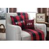 image:imagePrimitives by Kathy Red and Black Buffalo Check Cotton Throw Blanket 50x60