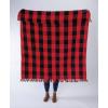 image:imagePrimitives by Kathy Red and Black Buffalo Check Cotton Throw Blanket 50x60