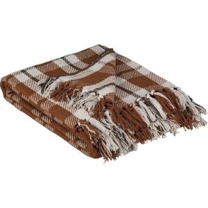 image:imagePBK Primitives by Kathy Throw Blanket  Orange Plaid