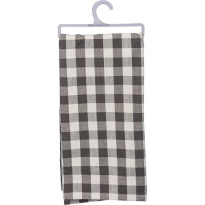 image:imagePrimitives by Kathy 39798 Farmhouse Style Throw Blanket 50 x 60Inches Buffalo CheckDish Towel