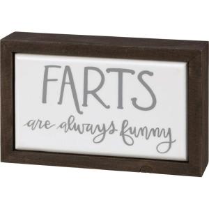 image:imagePrimitives by Kathy Farts are Always Funny Box Sign Mini Black