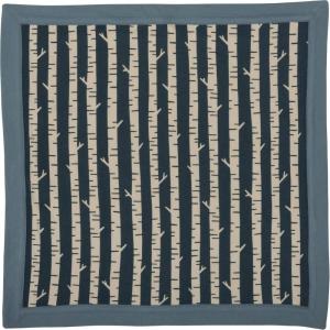image:imagePrimitives by Kathy Super Soft Baby Blanket 29 x 35 Blue  Under The SeaBlue  Birch Trees