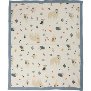 image:imagePrimitives by Kathy Super Soft Baby Blanket 29 x 35 Blue  Under The SeaBlue  Woodland