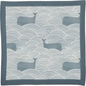 image:imagePrimitives by Kathy Super Soft Baby Blanket 29 x 35 Blue  Under The SeaBlue Whale