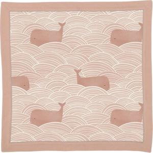 image:imagePrimitives by Kathy Super Soft Baby Blanket 29 x 35 Blue  Under The SeaPink Whale