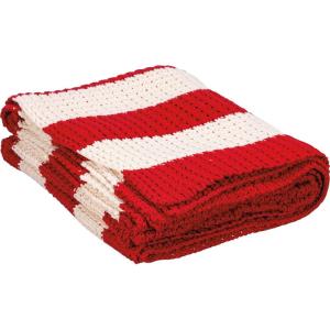 image:imagePrimitives by Kathy Throw Blanket  Red amp White Striped from Our Nordic Collection