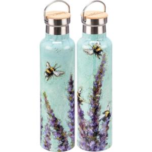 image:imagePrimitives by Kathy Bees and Lavender 25Ounce Insulated Stainless Steel Bottle