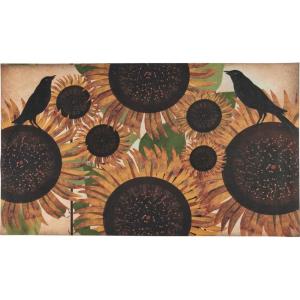 image:imagePrimitives by Kathy Crows and Sunflowers Decorative Rug