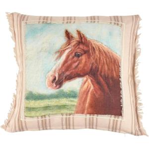 image:imagePrimitives by Kathy Decorative Pillow  Highland CowZipper CoverFarmhouse CollectionFeaturing a Stitched Art PanelFrayed BorderRusticHomesteadThrow PillowCouchOffice DecorfarmlifeMulticolor