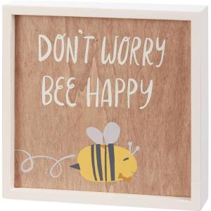 image:imagePrimitives by Kathy Dont Worry Bee Happy Home Dcor Sign Set