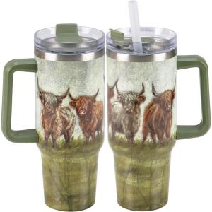 image:imagePrimitives by Kathy Highland Cows Travel Mug 118086Multicolor