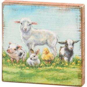 image:imagePrimitives by Kathy Young Farm Friends Home Dcor Sign