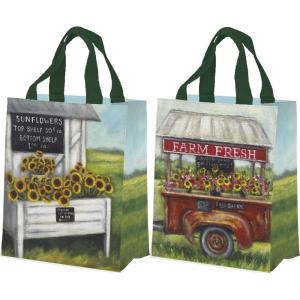 image:imagePrimitives by Kathy Farm Fresh Flowers Decorative Tote Bag