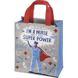 image:imagePrimitives by Kathy Im A Nurse WhatS Your Super Power Decorative Tote Bag