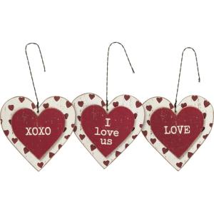 image:imagePrimitives by Kathy Love XOXO I Love Us Decorative Ornament Set