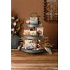 image:imagePrimitives by Kathy Home Dcor Decorative Tray 3 Tier Round
