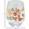 image:imagePrimitives by Kathy Stemless Florals Wine Glass15 Ounces Pack of 2