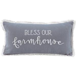 image:imagePrimitives by Kathy Decorative Pillow 16 x 8 GrayGray