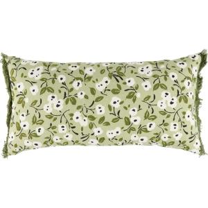 image:imagePrimitives by Kathy Decorative Pillow 16 x 8 GrayGreen