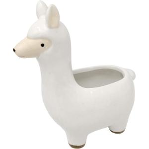 image:imagePrimitives by Kathy Elephant Decorative PlanterWhite