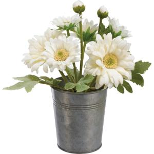 image:imagePrimitives by Kathy Faux Gerbera Daisies Metal Bucket Planter