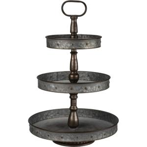 image:imagePrimitives by Kathy Home Dcor Decorative Tray 3 Tier Round
