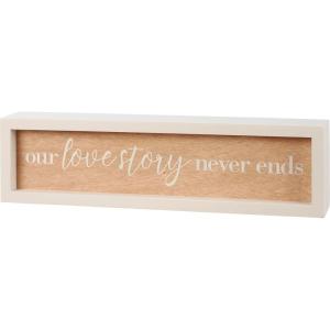image:imagePrimitives by Kathy Home Dcor Inset Sign  Love Story