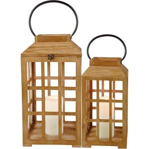 image:imagePrimitives by Kathy Lantern Set  Wooden